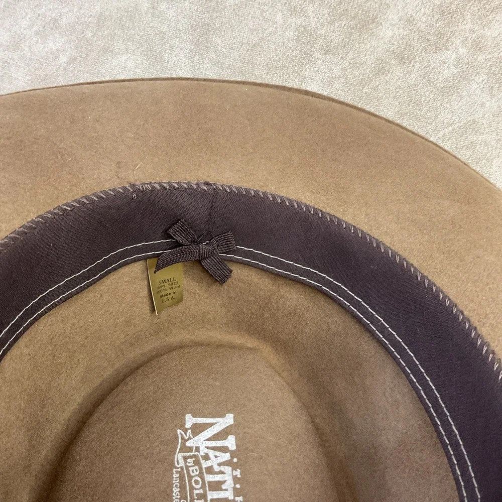 The Natural by‎ Bollman of Lancaster County USA Fedora Hat 100% Wool Sz Small